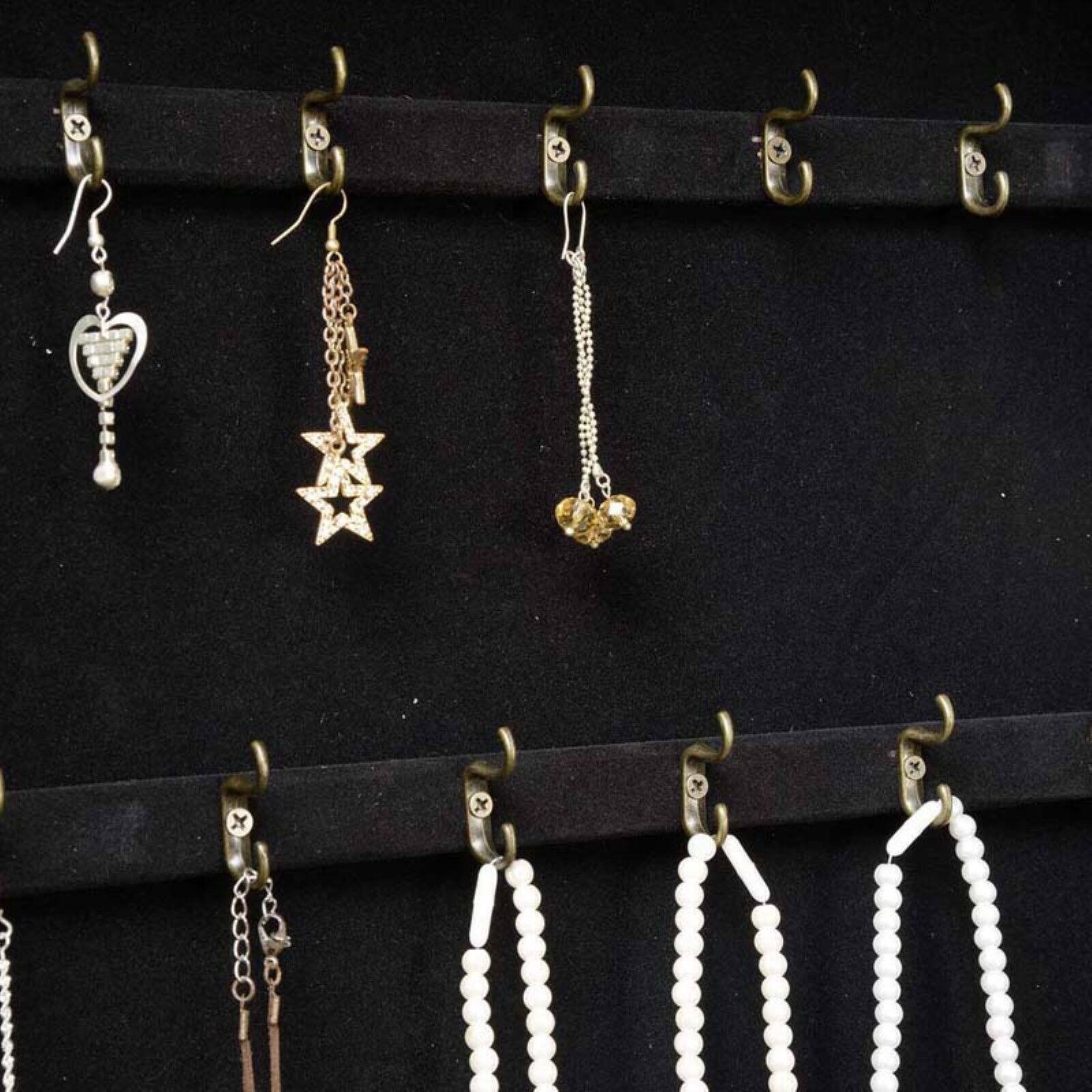 Morris Lockable Wall-Mount Jewelry Armoire / Mirror Multiple Compartments Coffee