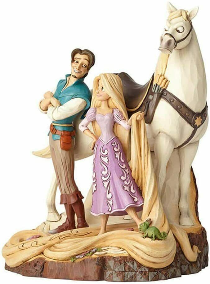 Jim Shore Tangled Carved by Heart "Live Your Dream" Disney Tradition Figurine