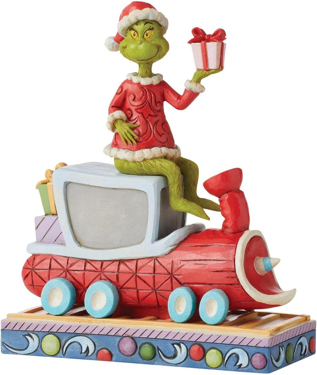Enesco Jim Shore The Grinch on Train Christmas Figurine
