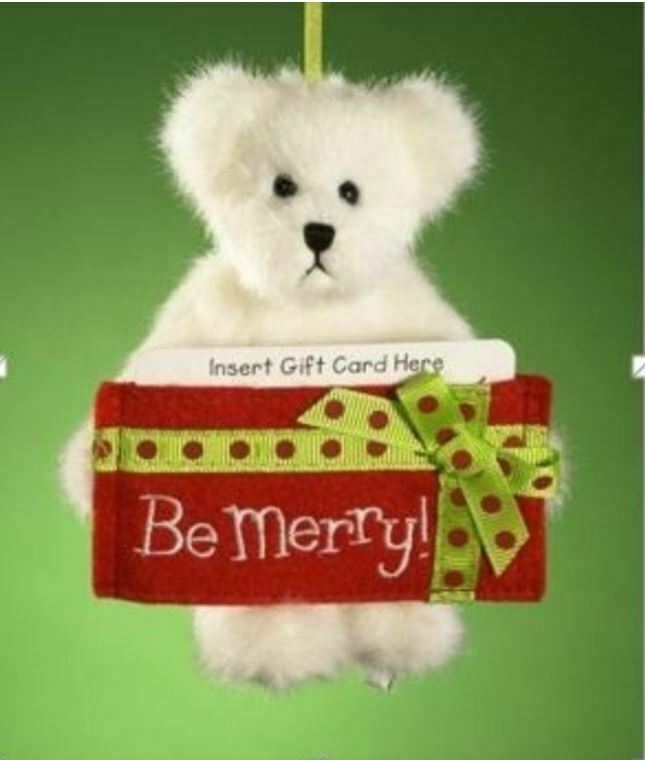 Boyds Bear Be Merry Gift Card Bearer 4014689