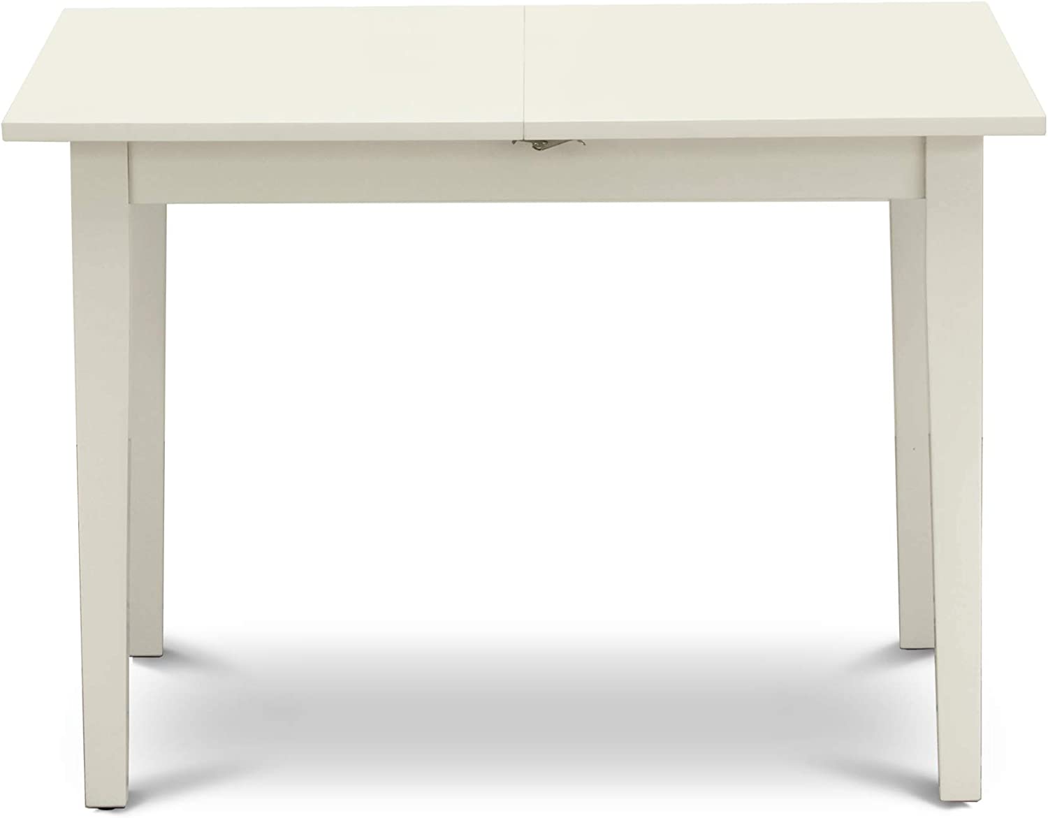 Rectangular Dining Room Table with 12" Butterfly Leaf - Linen White Color