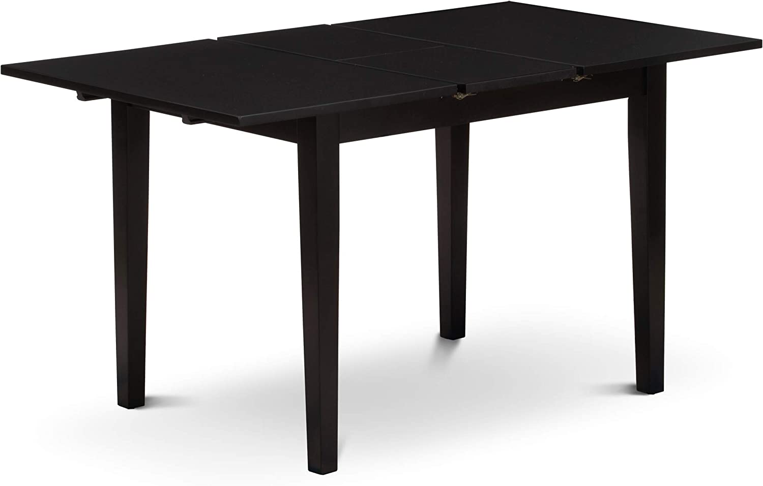 Norfolk Rectangular Dining Table with 12" Butterfly Leaf - Black Color