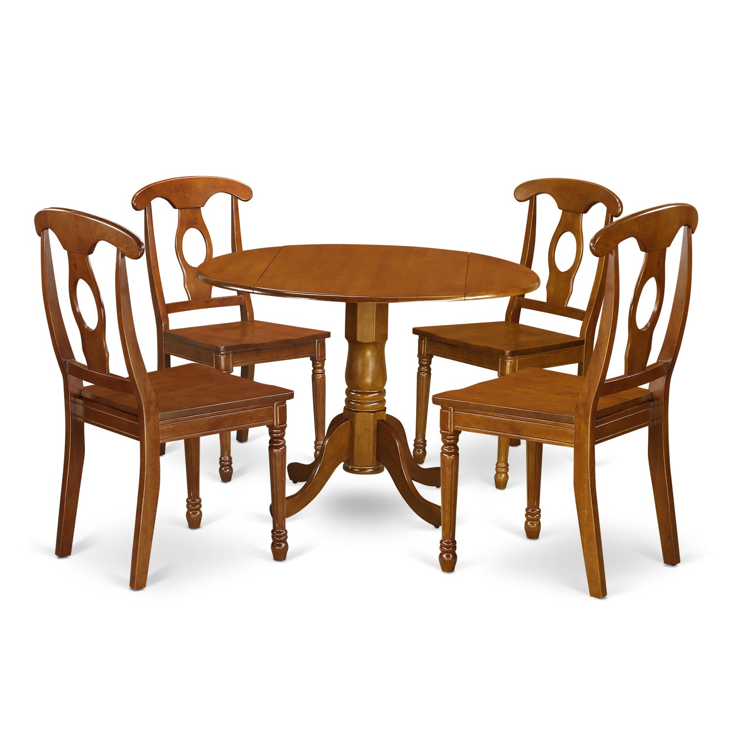 DLNA5-SBR-W 5 PC Kitchen nook Dining set-breakfast nook and 4 dinette Chairs