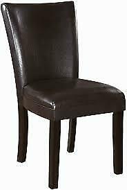 Carter Upholstered Parson Dining Side Chair in Brown - Set Of 2 102263
