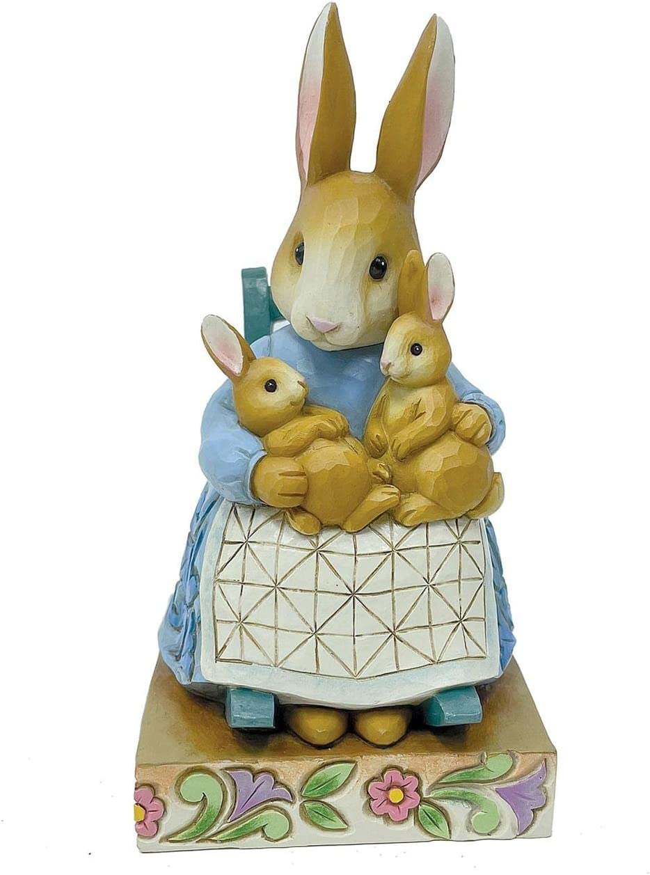 Enesco Jim Shore Mrs. Rabbit in Rocking Chair with, Figurine