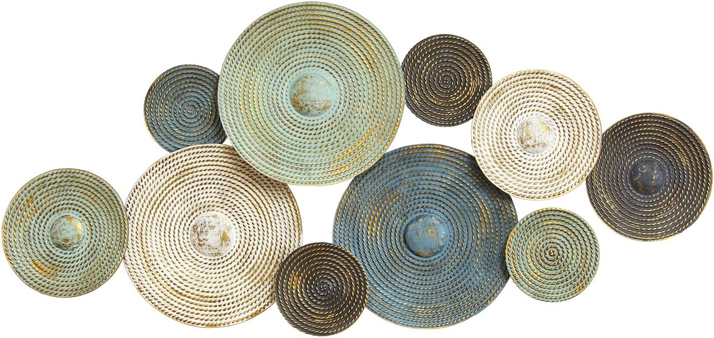 Stratton Home Decor Rustic S07662 Textured Metal Centerpiece Wall Sculpture