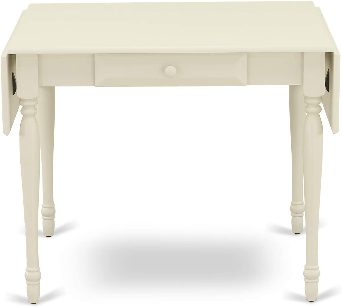 Monza 3Pc Rectangular Table and 2 Parson Chairs Dining Table Set In Linon White