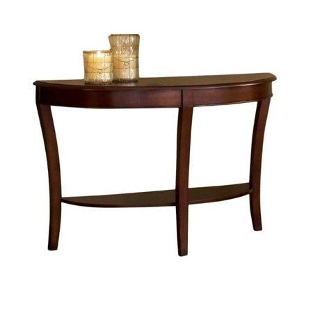 Semicircle Cherry Finish Sofa table