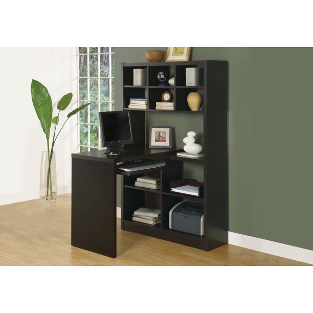 Monarch L Shaped Cappuccino Left Or Right Corner Home office Desk