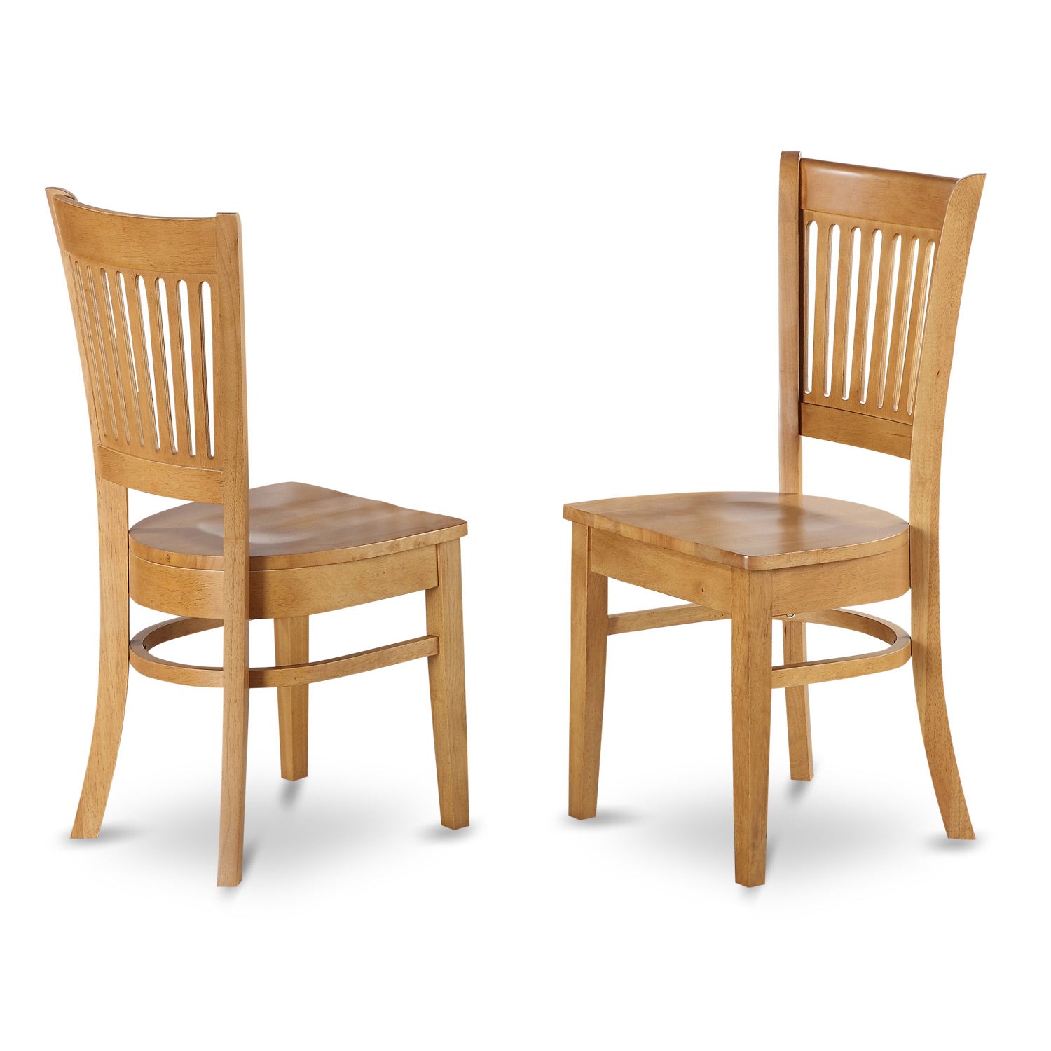 DLVA3-OAK-W 3 Pc Kitchen nook Dining set-small Table and 2 dinette Chairs Chairs