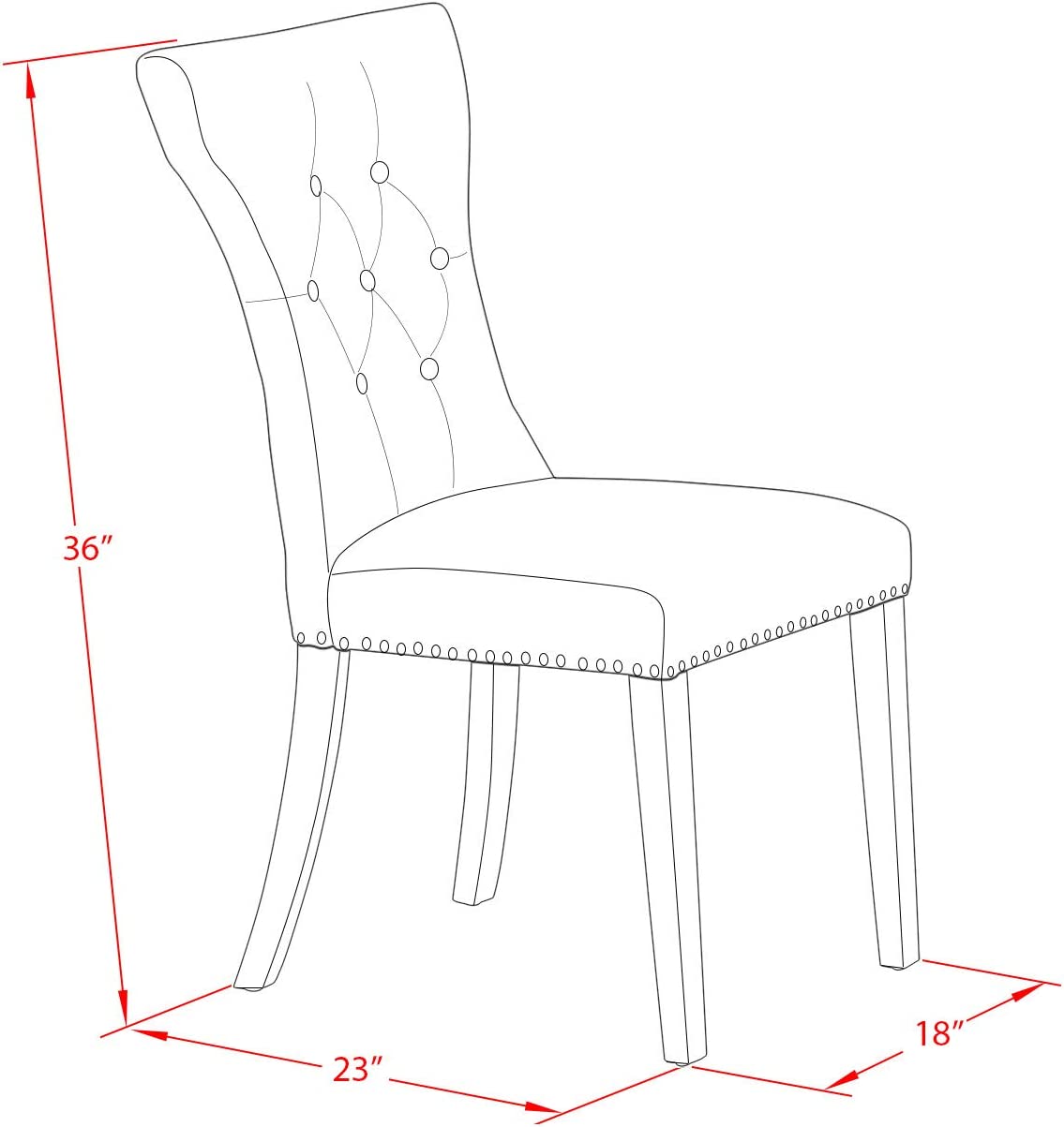 East West Furniture DLGA3-WHI-35 3-Pc Round Dinette Set Included a Wood Kitchen Table & 2 Dining Room Chairs, Doeskin Linen Fabric Dining Room Chairs Seat with Rubber Wood Legs, Linen White Finish