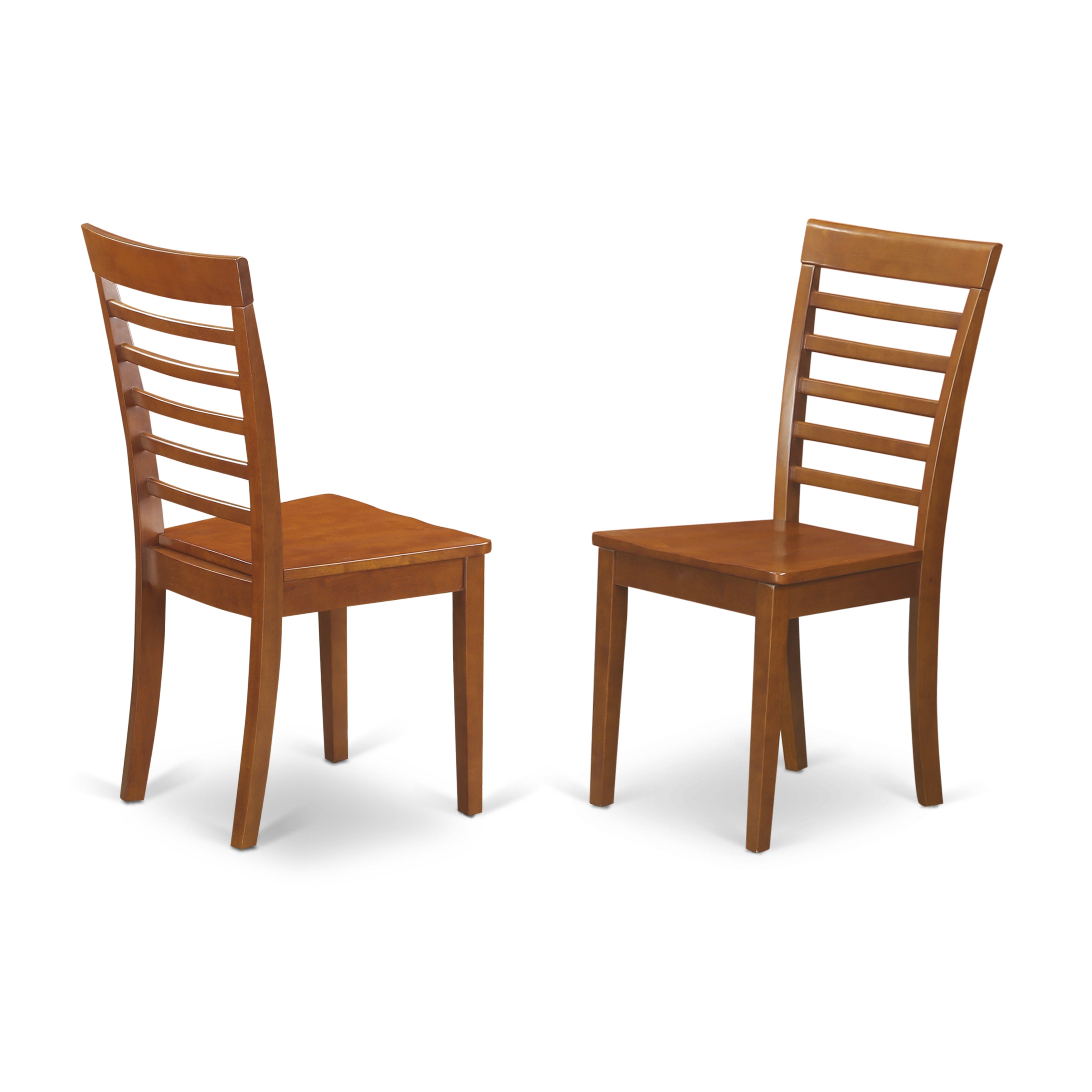 DLML5-SBR-W 5 Pc Kitchen Table set-small Table and 4 dinette Chairs