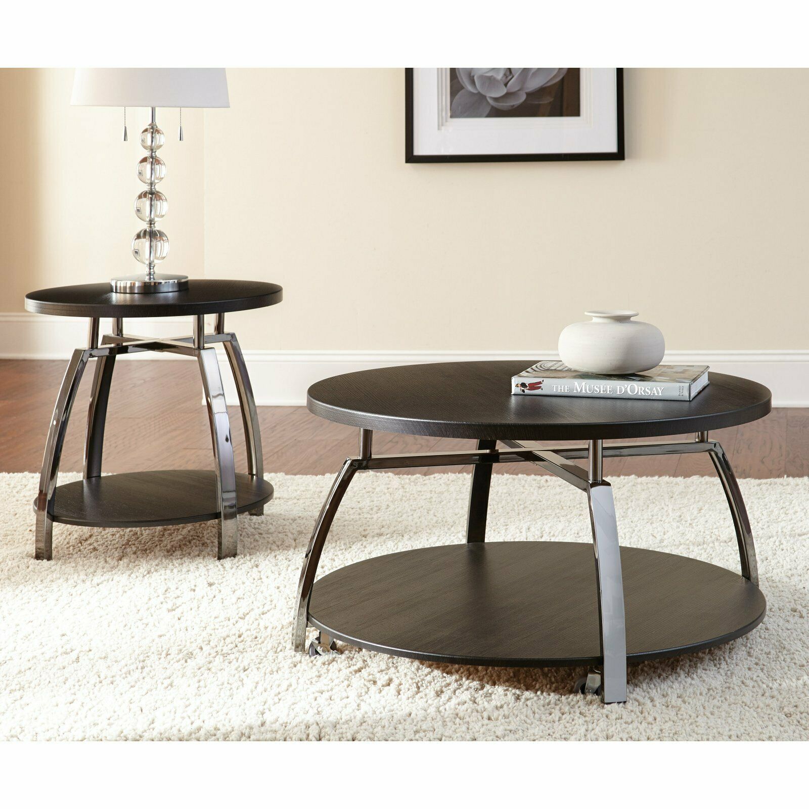 Rustic Wood And Metal Coham Cocktail Table CM150C