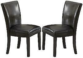 Carter Upholstered Parson Dining Side Chair in Brown - Set Of 2 102263