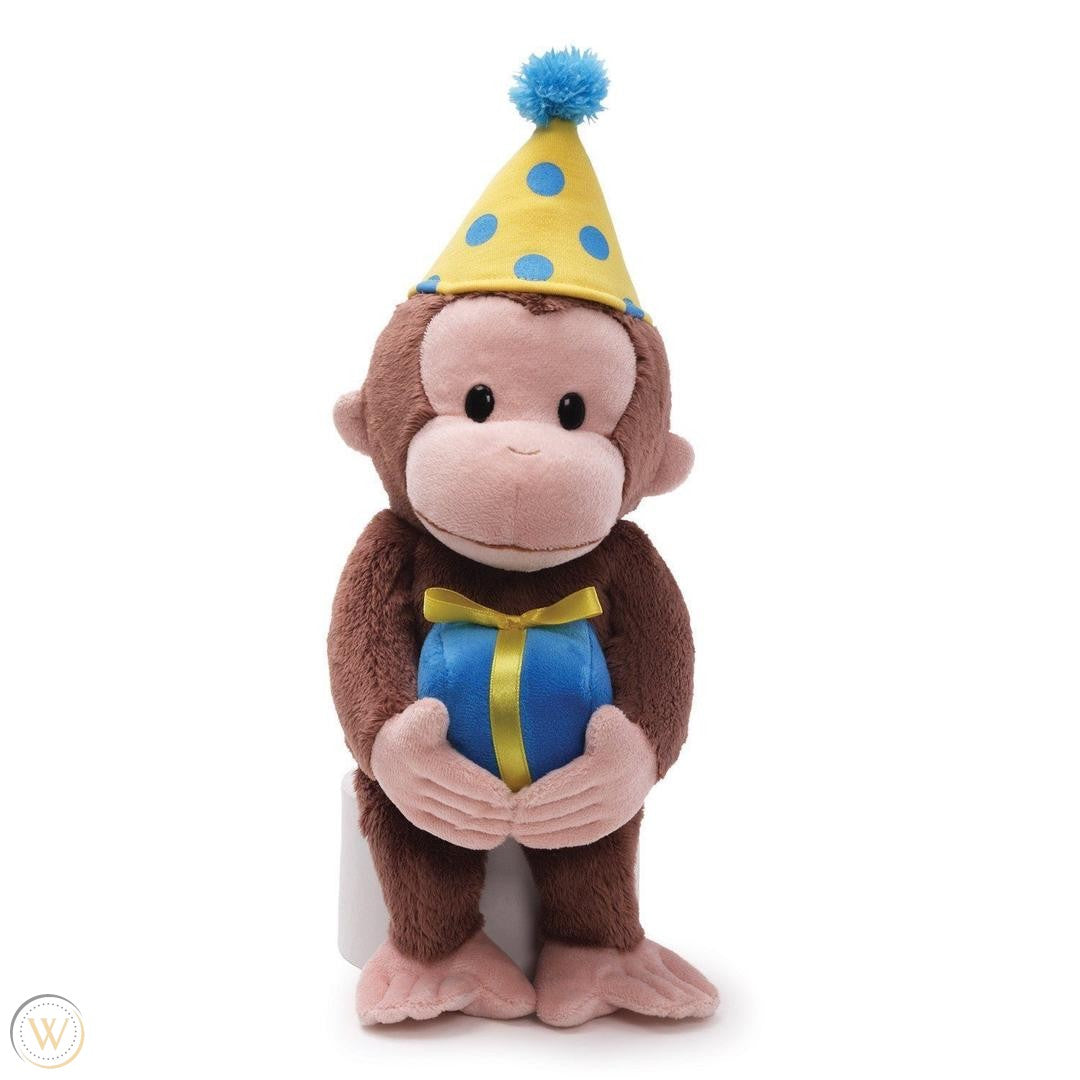 Gund Curious George Birthday Stuff Animal 14" Tall