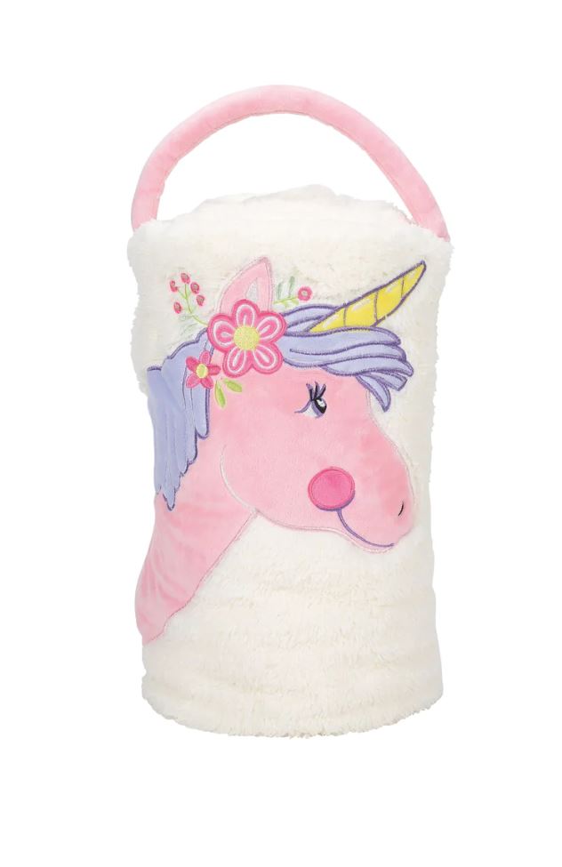 Department 56 Snowpinions Unicorn Throw Blanket, 60 Inch