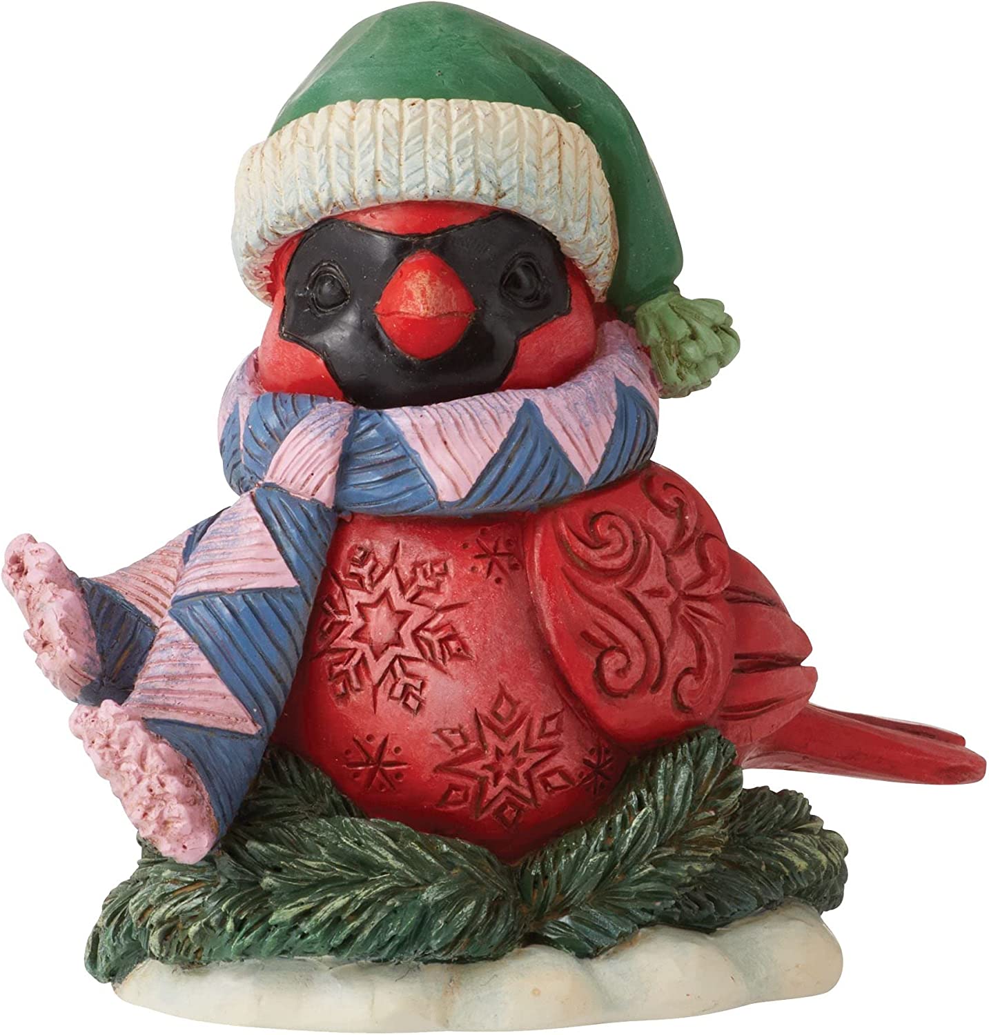 Enesco Jim Shore Heartwood Creek Mini Christmas Cardinal Figurine