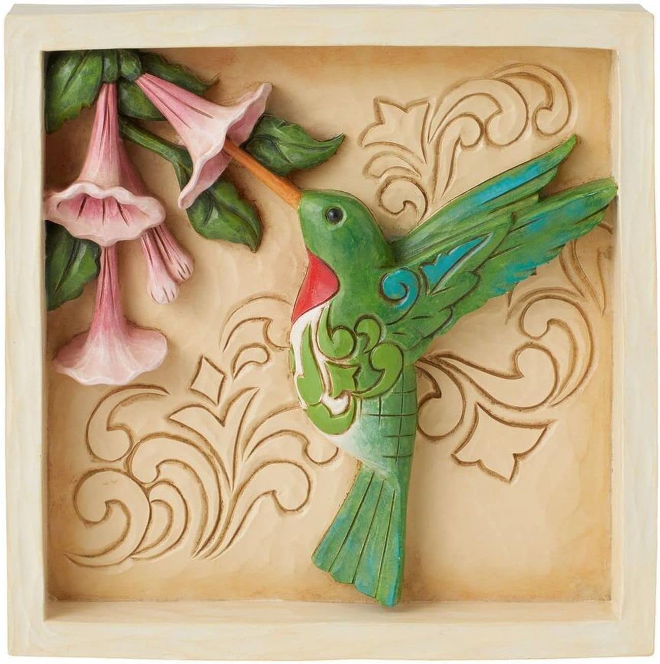 Enesco Jim Shore Heartwood Creek Hummingbird Decorative Plaque