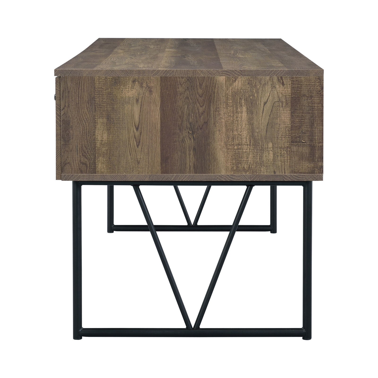 Industrial Analiese Industrial Rustic Oak Home office Writing Desk 802999