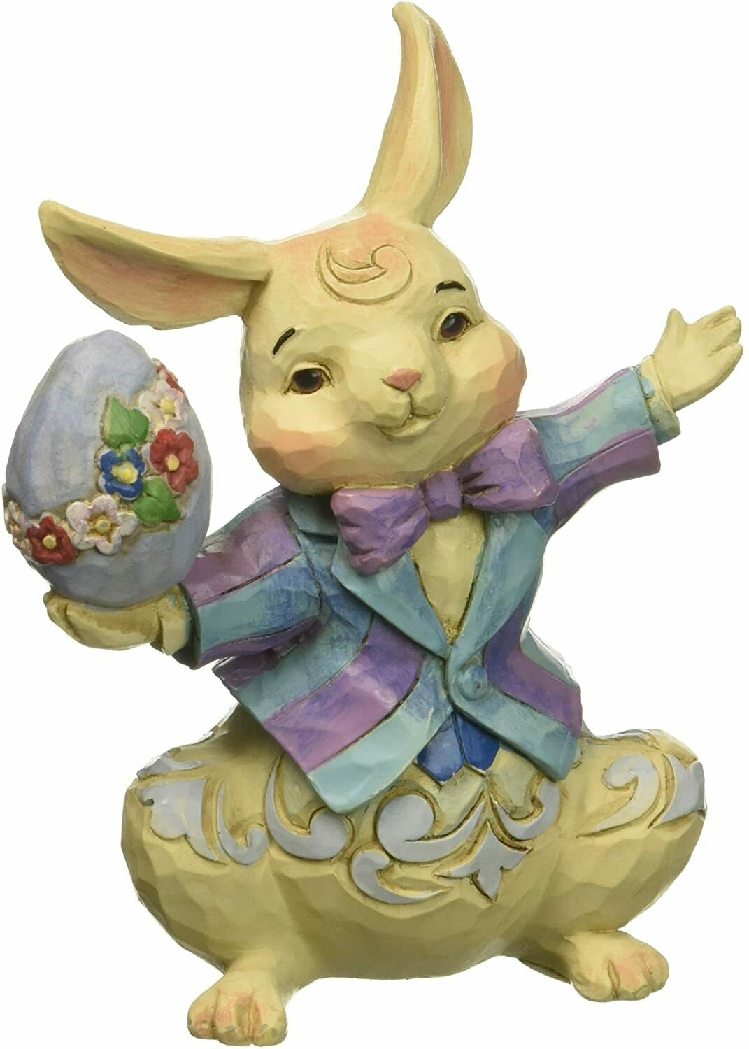 Enesco Jim Shore Heartwood Creek Mini Bunny with Egg Figurine