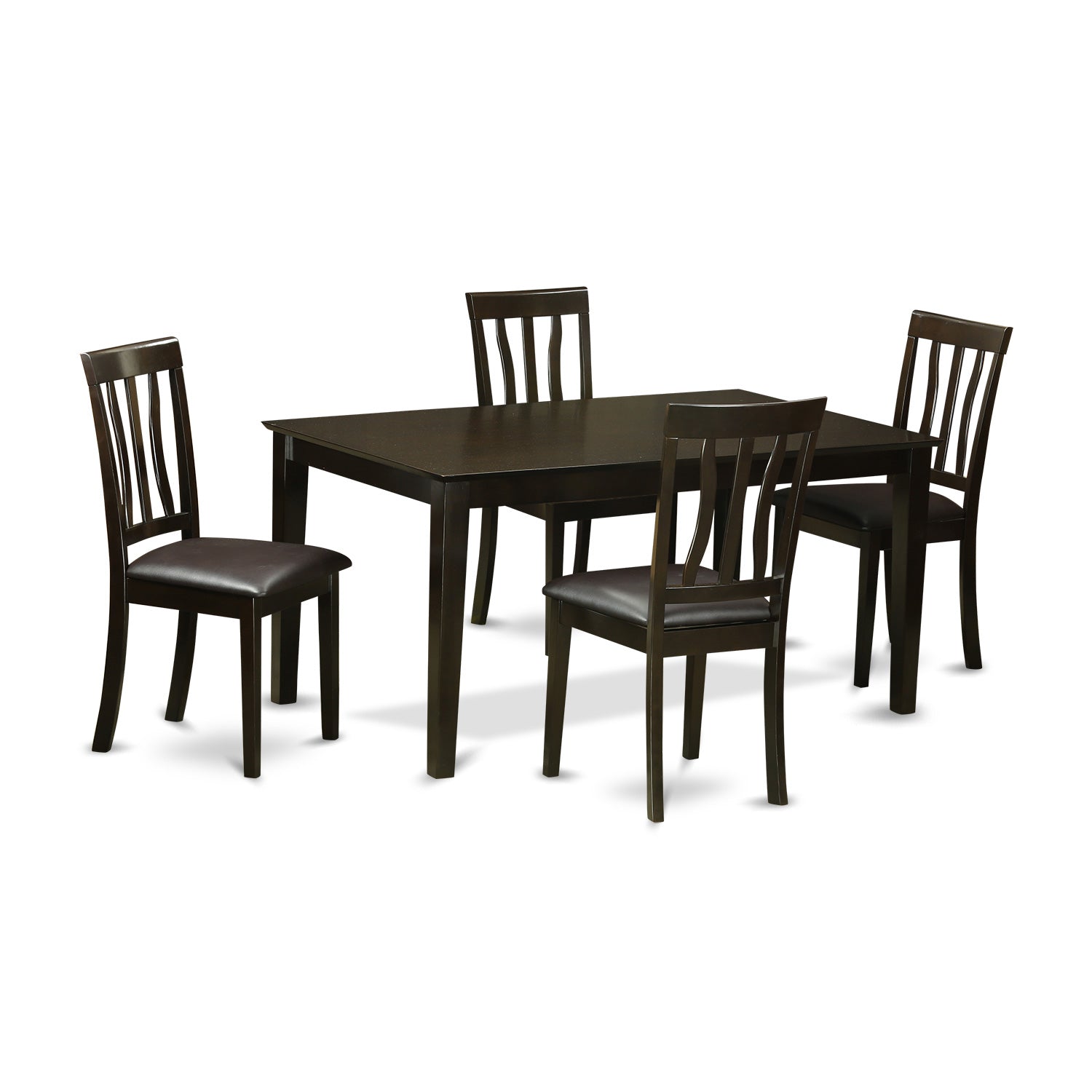 CAAN5-CAP-LC 5 Pc Dining room set-Dining Table and 4 Dining room Chair