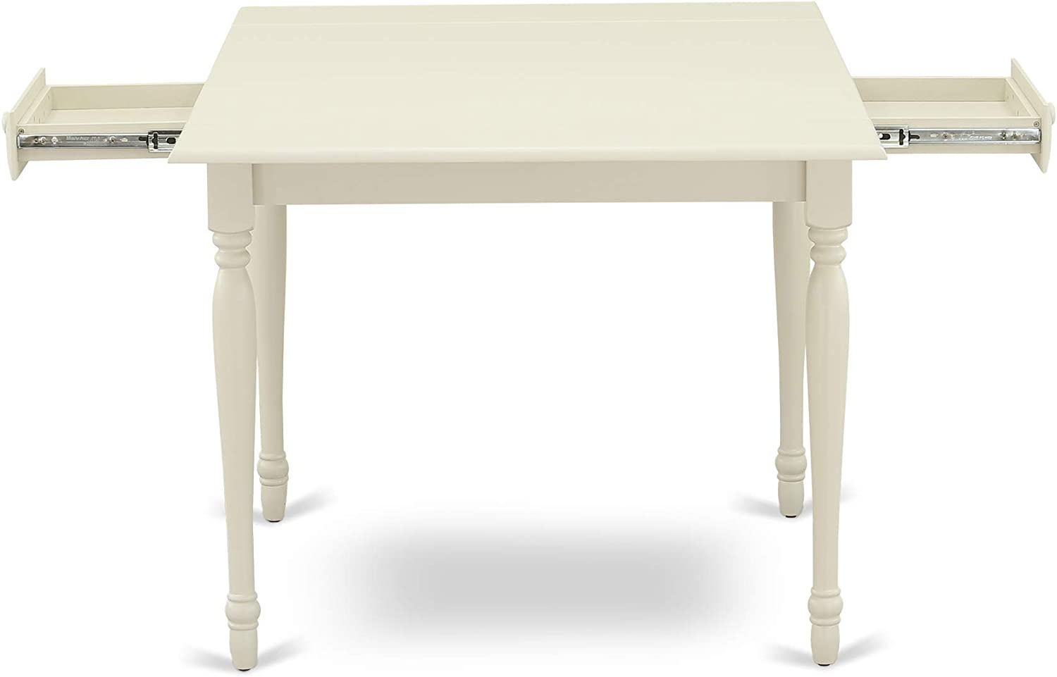 Monza 3Pc Rectangular Table and 2 Parson Chairs Dining Table Set In Linon White