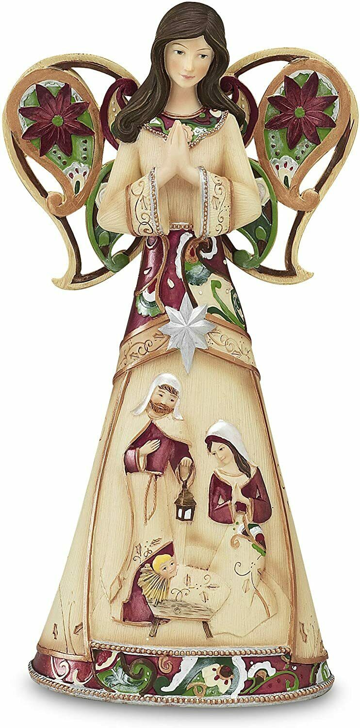 Perfect Paisley Holiday Angel "Christ Is Born" Sentiment