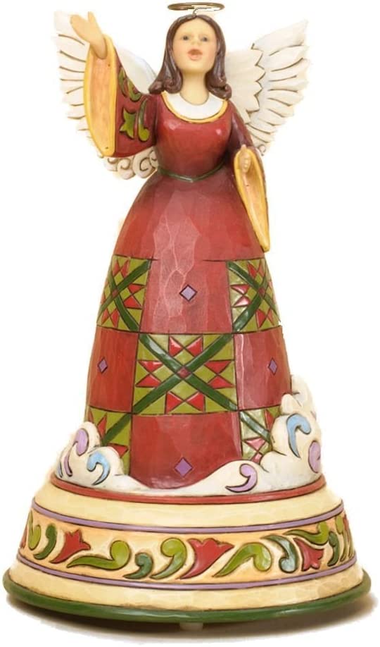 Jim Shore Praise Him with Song Musical Tune Angels Figurine