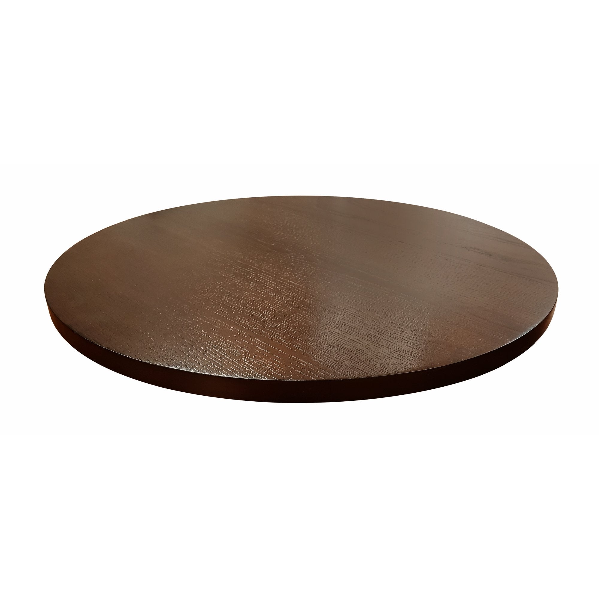 21-in Diameter Brown Wood Rotating Turntable Big Lazy Susan
