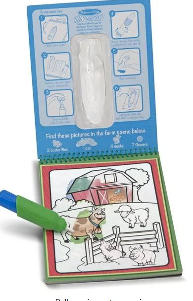 Melissa & Doug On The Go Water Wow! Alphabet Themed Boards & Refillable Water Pen