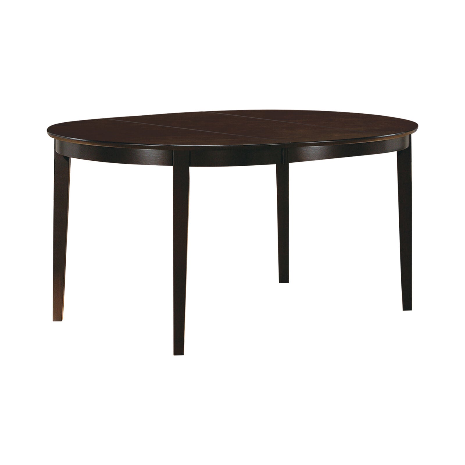 Gabriel Oval Butterfly Leaf Dining Table Cappuccino 60"