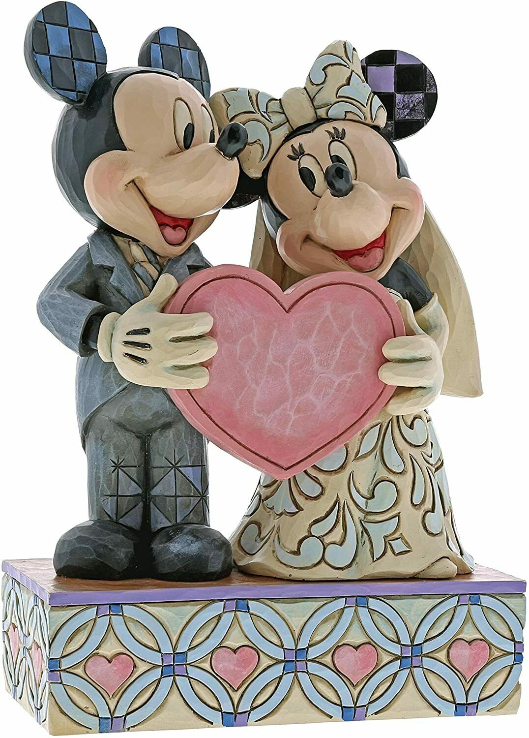 Jim Shore Disney Mickey Minnie Wedding Figurine Two Souls, One Heart 4059748
