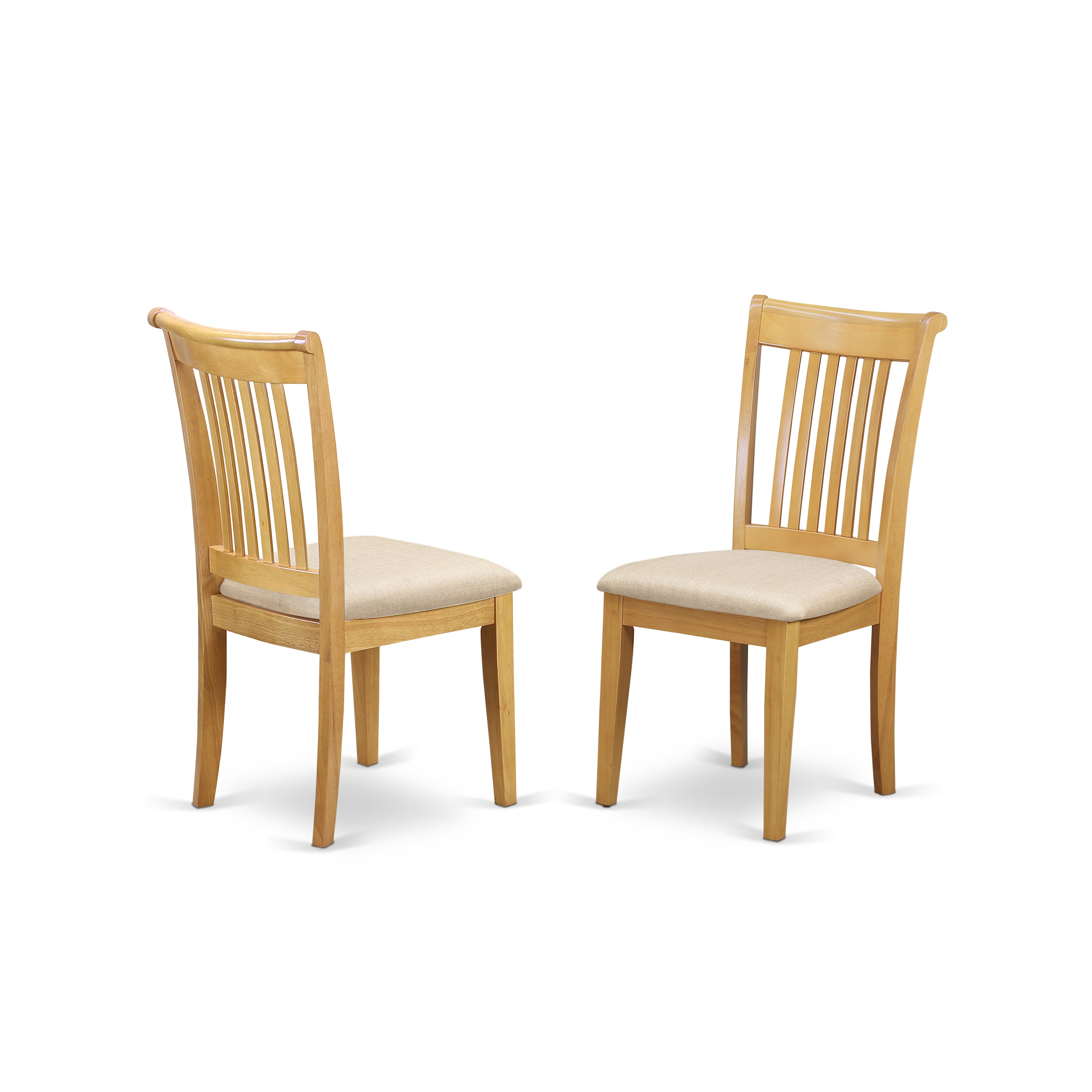 DLPO5-OAK-C 5 PC Dublin kitchen table set-Dining table and 4 cushion Kitchen chairs