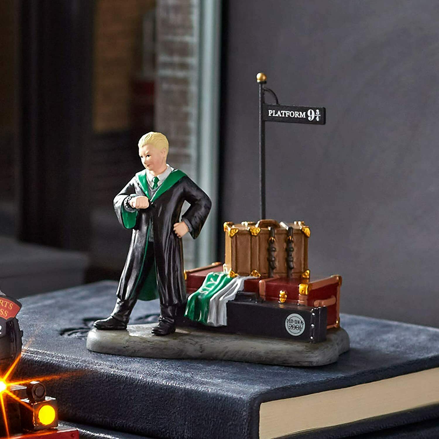 Dept 56 Harry Potter Village Accessories Draco Waits at Platform Figurine 600333