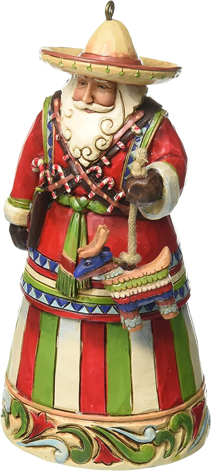 Jim Shore Heartwood Creek Mexican Santa Stone Resin Hanging Ornament