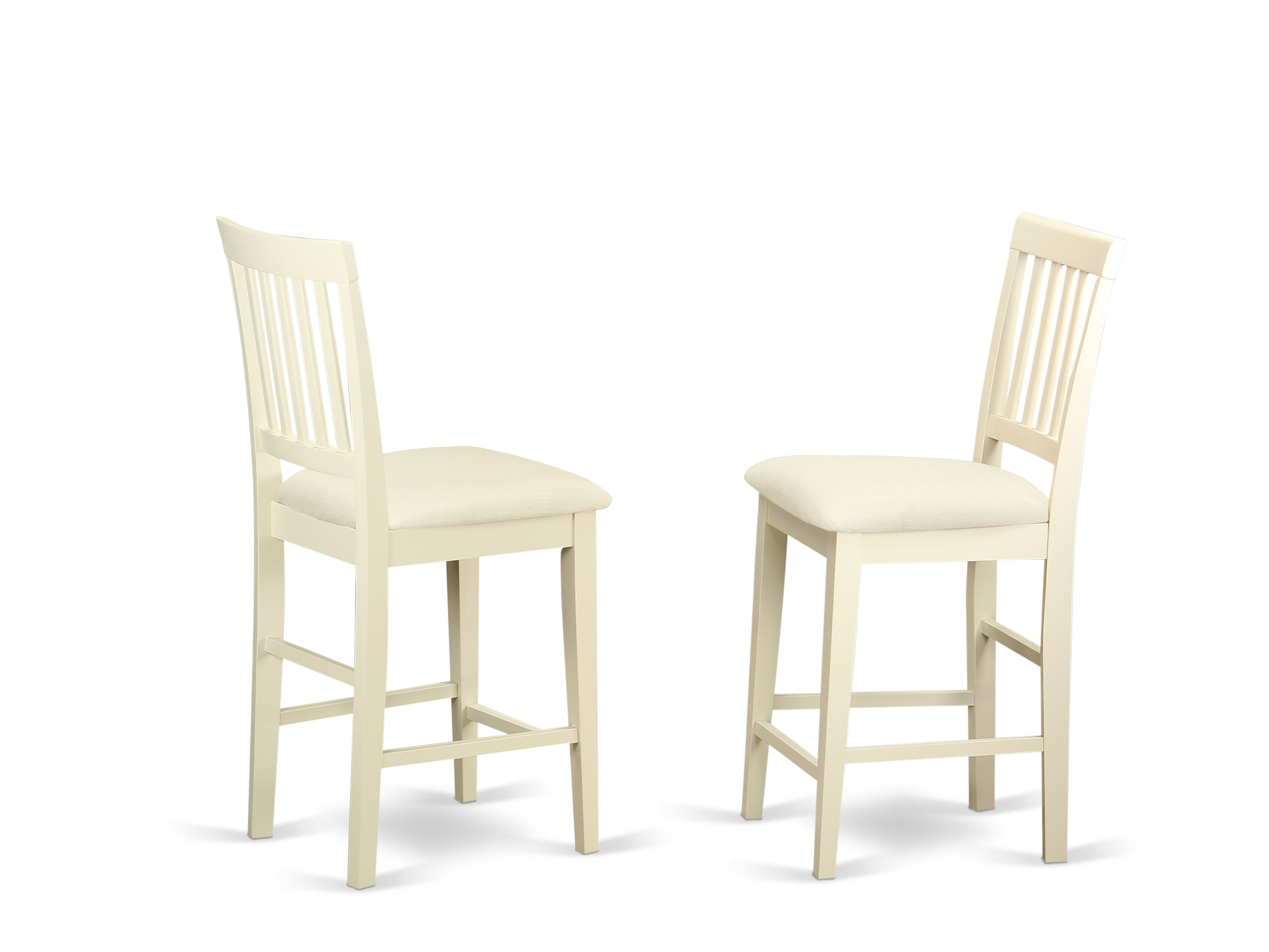 YAVN5-WHI-C 5 Pc counter height set - Dining Table and 4 counter height Dining chair.