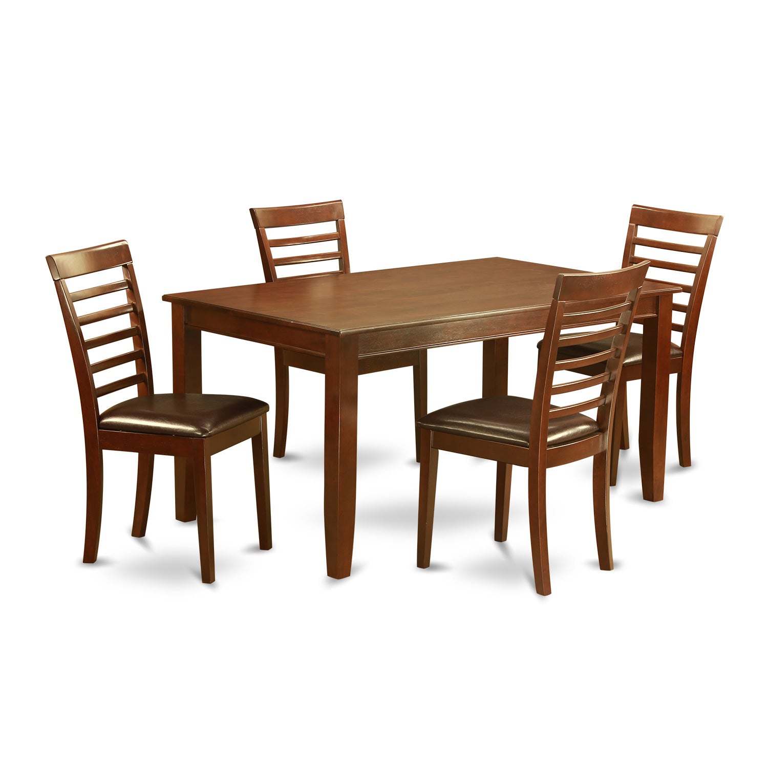 DUML5-MAH-LC 5 PC Formal Table set for 4 - Dining Table with 4 Dining Chairs