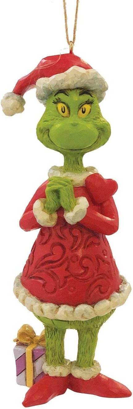 Enesco Jim Shore The Grinch with Big Heart Christmas Ornament