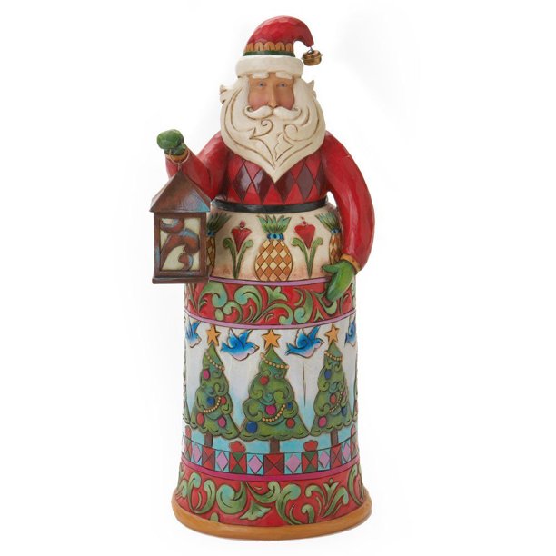 Jim Shore 4019788 Brighten The Season Santa with Lantern Figurine