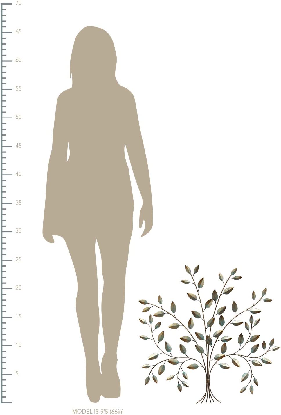 Stratton Home Decor S07692 Tree Of Life Patina Centerpiece Wall Sculpture