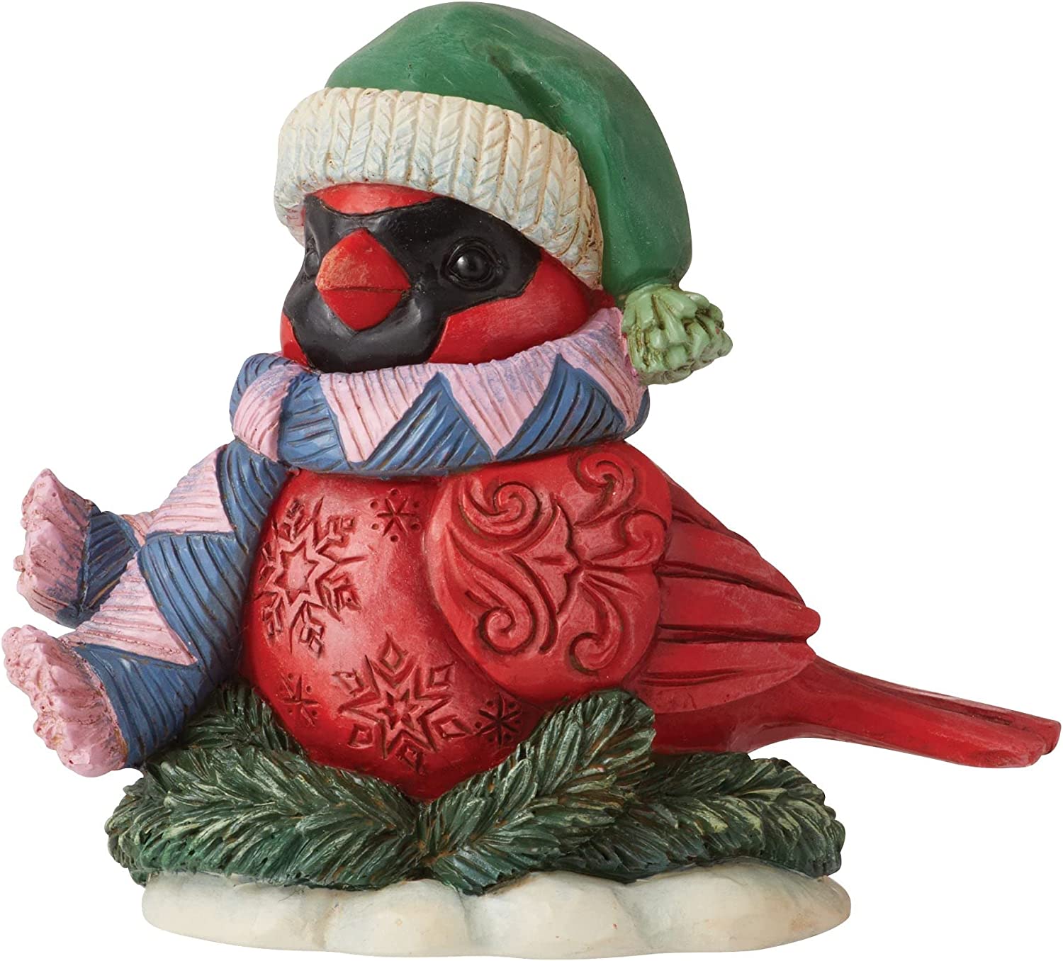 Enesco Jim Shore Heartwood Creek Mini Christmas Cardinal Figurine