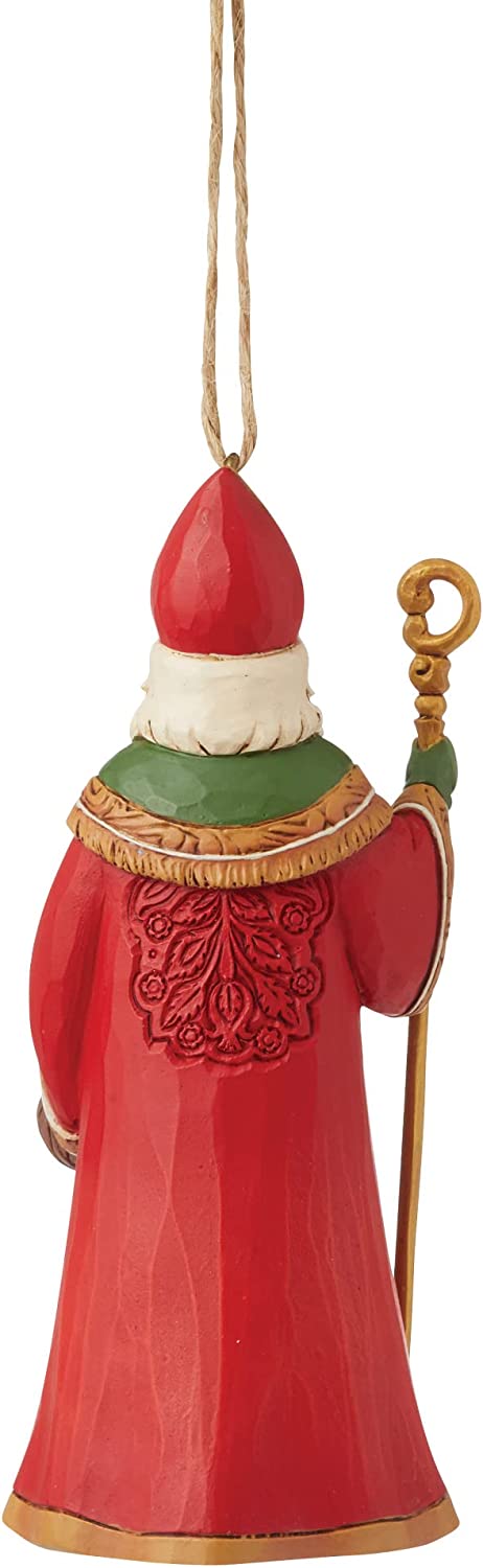 Jim Shore Heartwood Creek Christmas Around The World Czech Santa Hanging Ornament