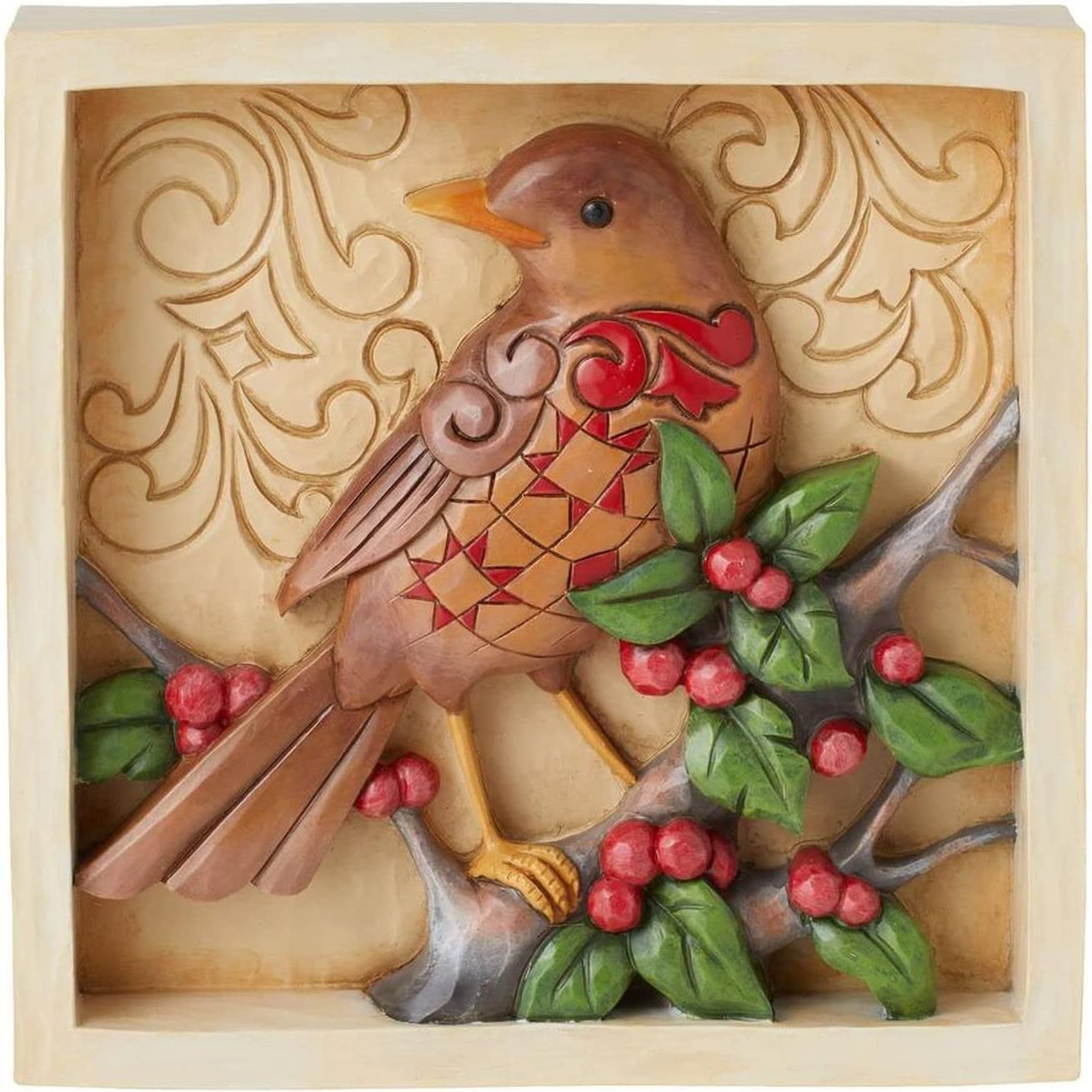 Enesco Jim Shore Heartwood Creek Robin Decorative Plaque