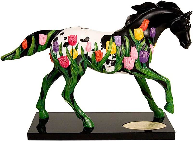 Trail of Painted Ponies Tip Toe Through The Tulips Figurine