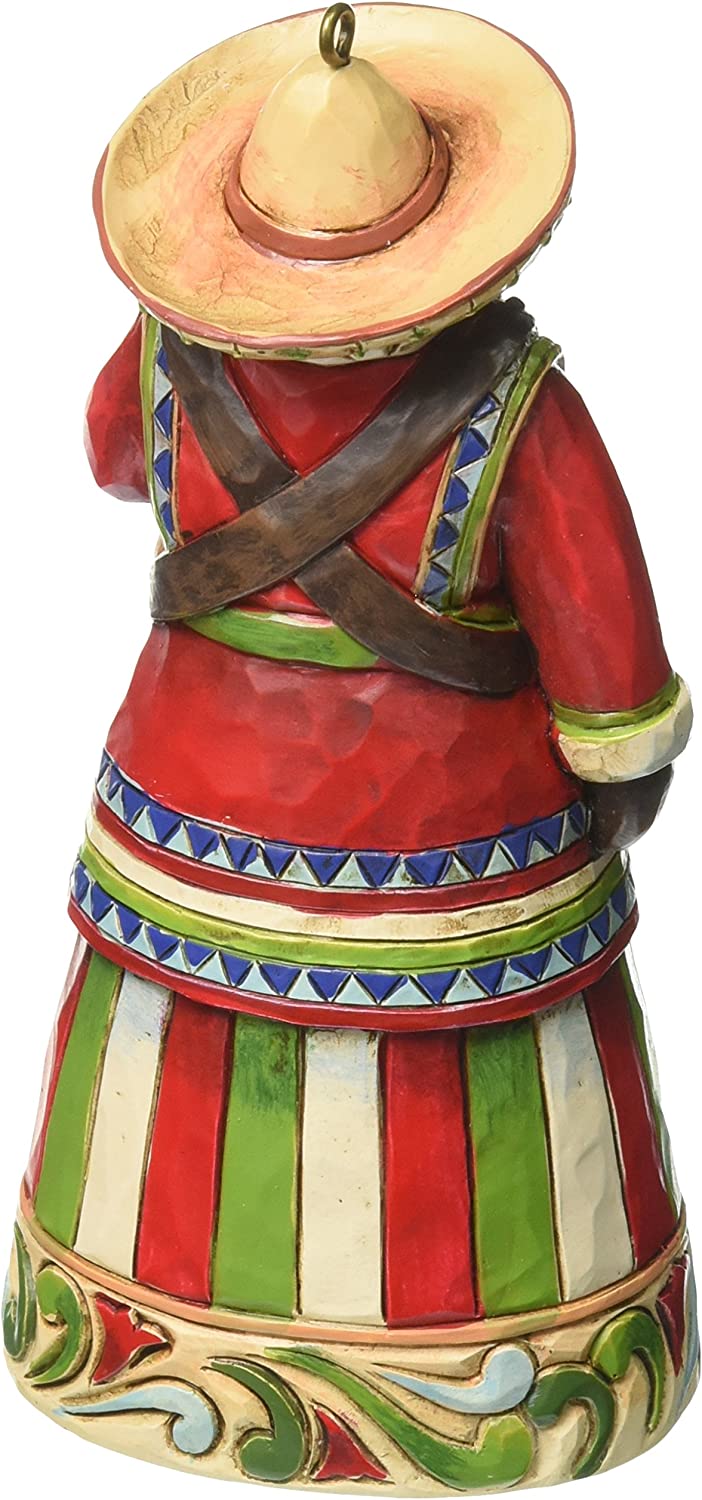 Jim Shore Heartwood Creek Mexican Santa Stone Resin Hanging Ornament