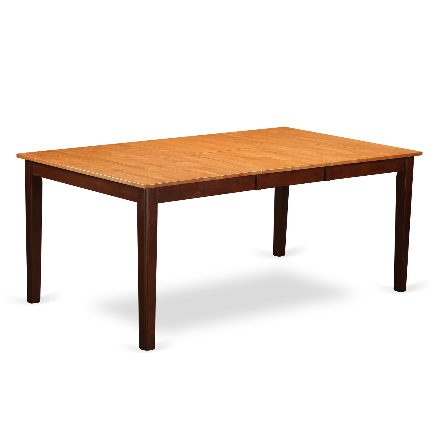 HENL5-BRN-W 5 Pc Dining room set-Table with Leaf and 4 Dining Chairs.