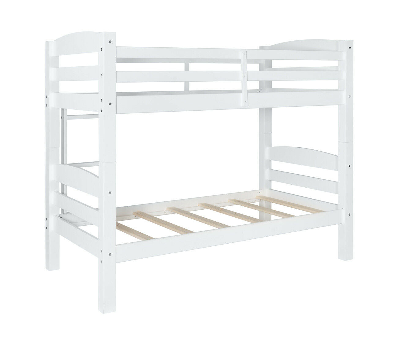 Porter White Wood Twin Over Twin Youth Bunk Bed