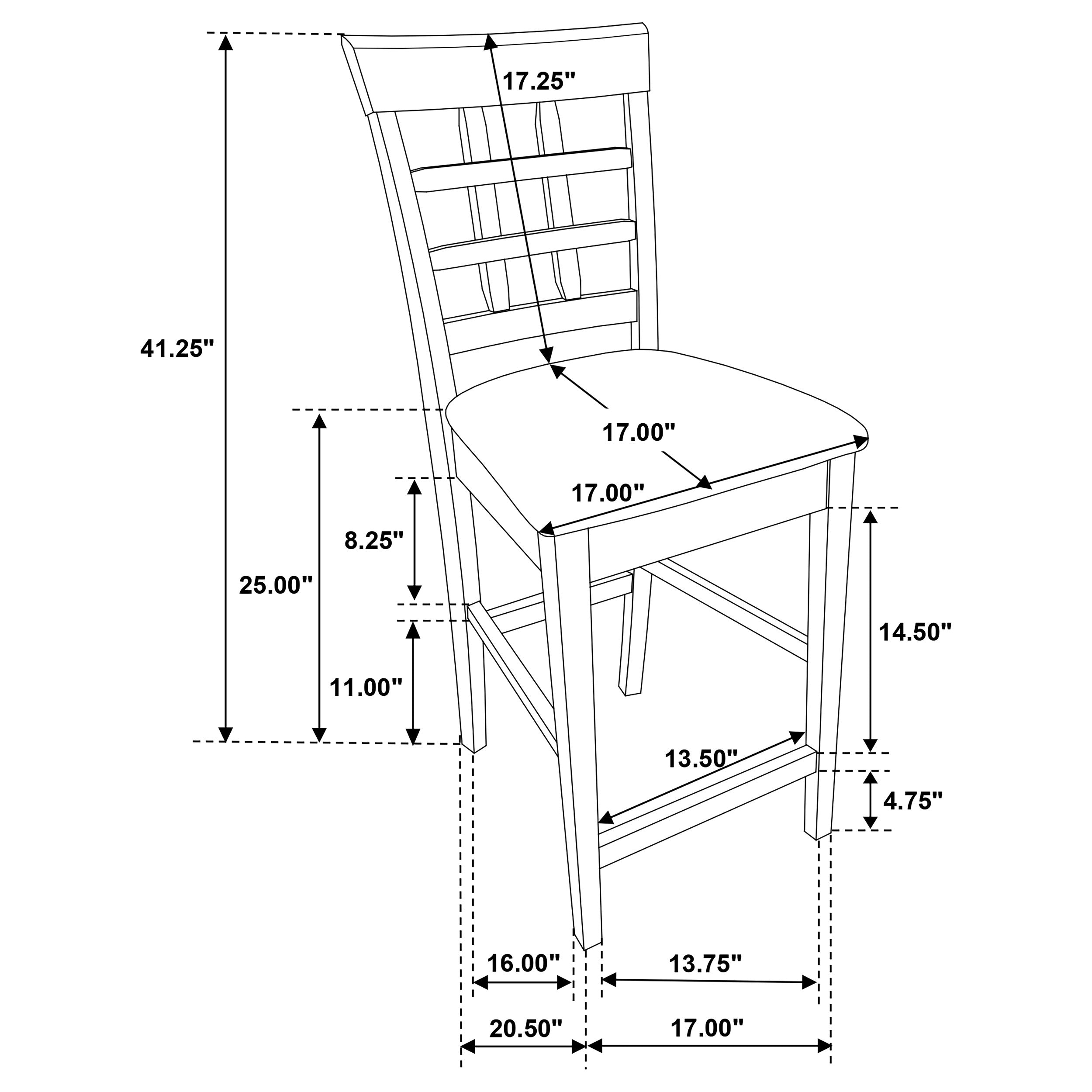 9 PC Square Gabriel Storage Counter Height Dining Room Table and stool Set