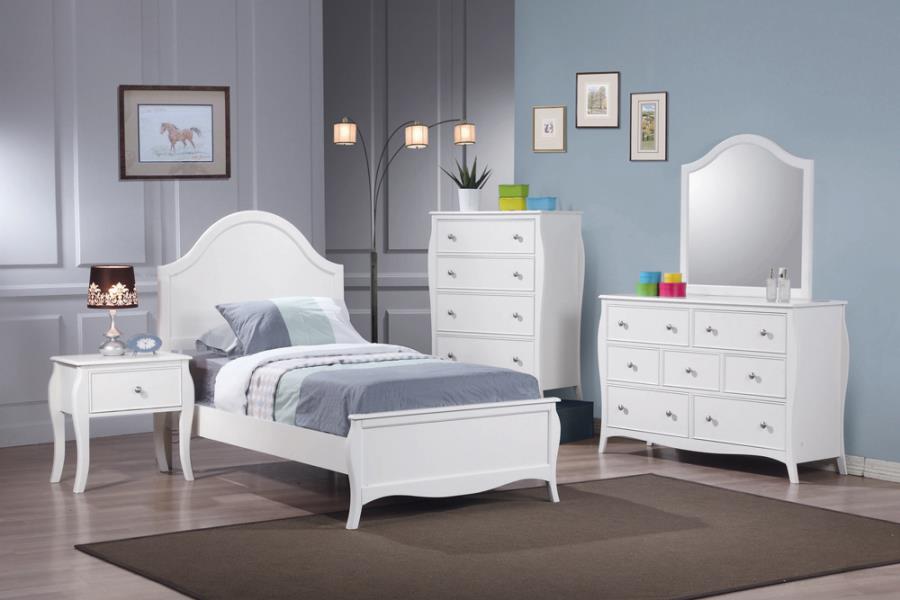 Dominique 4-drawer Chest White