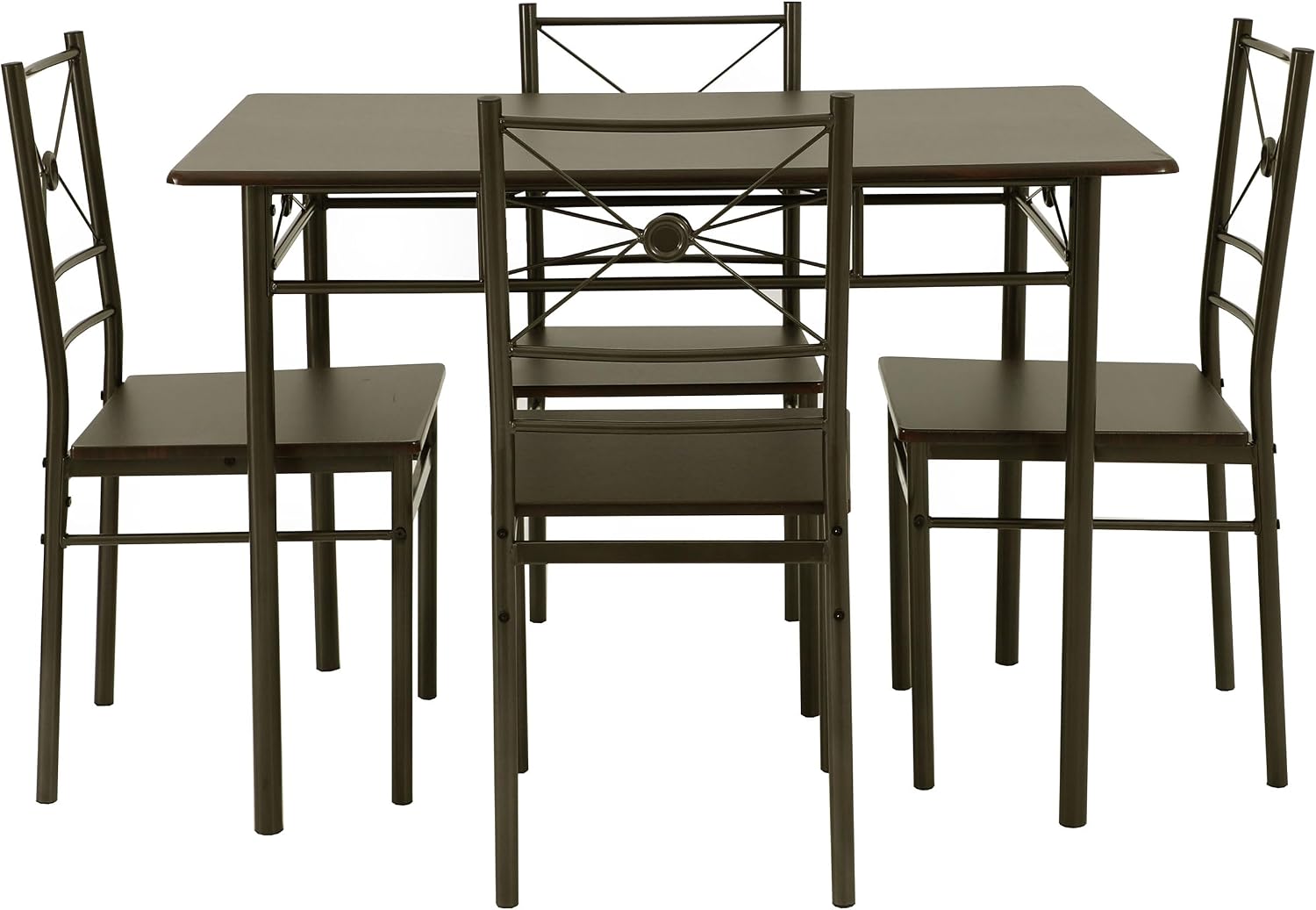 Rectangular 5-Piece Dining Set in Dark Bronze